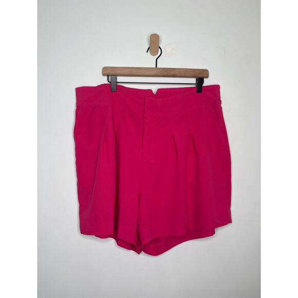 Torrid Pink Wide Leg Crepe Shorts Plus Size 20 Business Casual Barbiecore Dressy - Picture 4 of 12